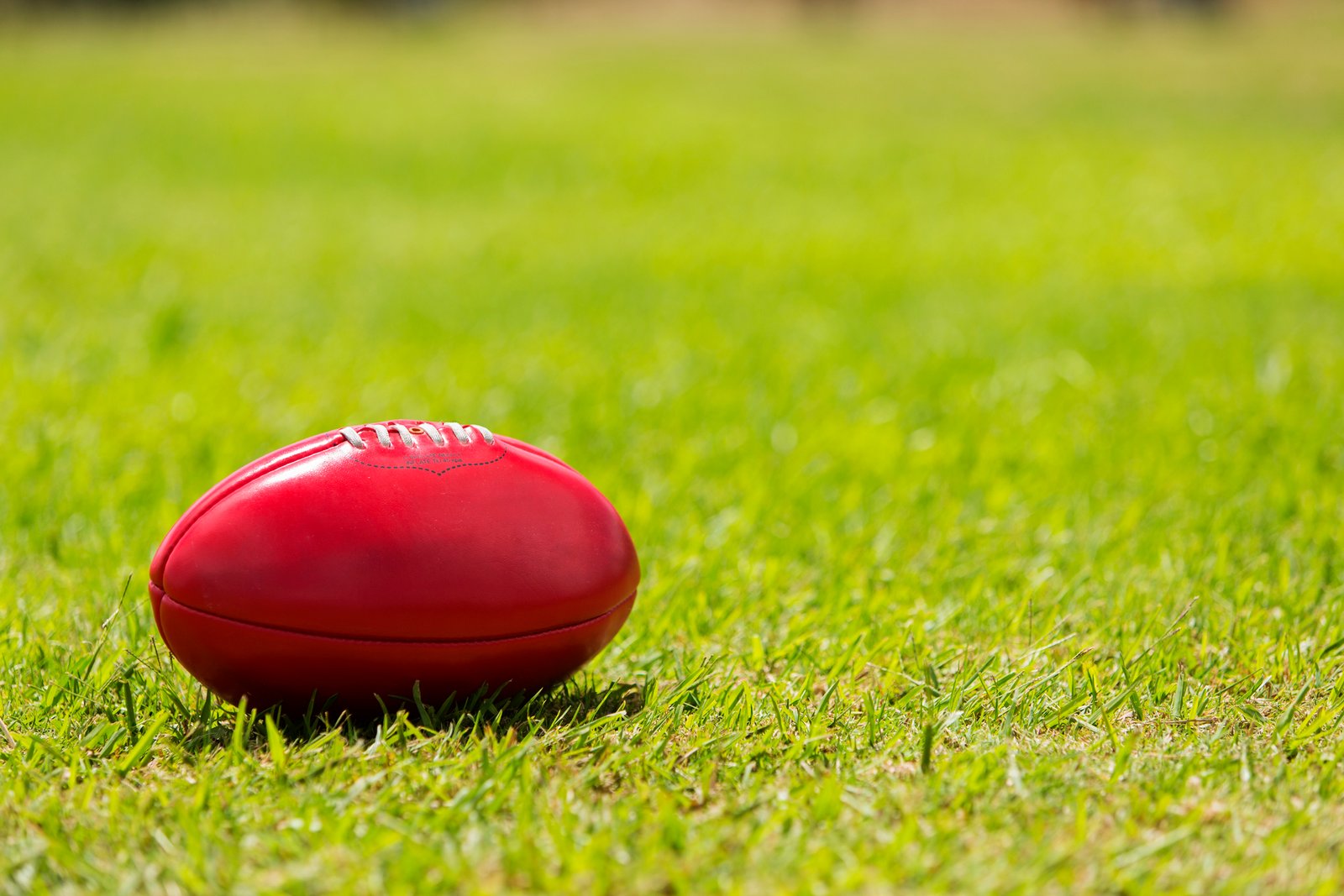 Australian Rules football on grass